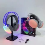 PG580 BT Wireless RGB Light Gaming Luminous Headset Disco Pulse Blue tooth Headset with TF FM