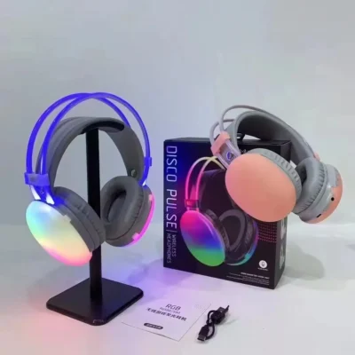 PG580 BT Wireless RGB Light Gaming Luminous Headset